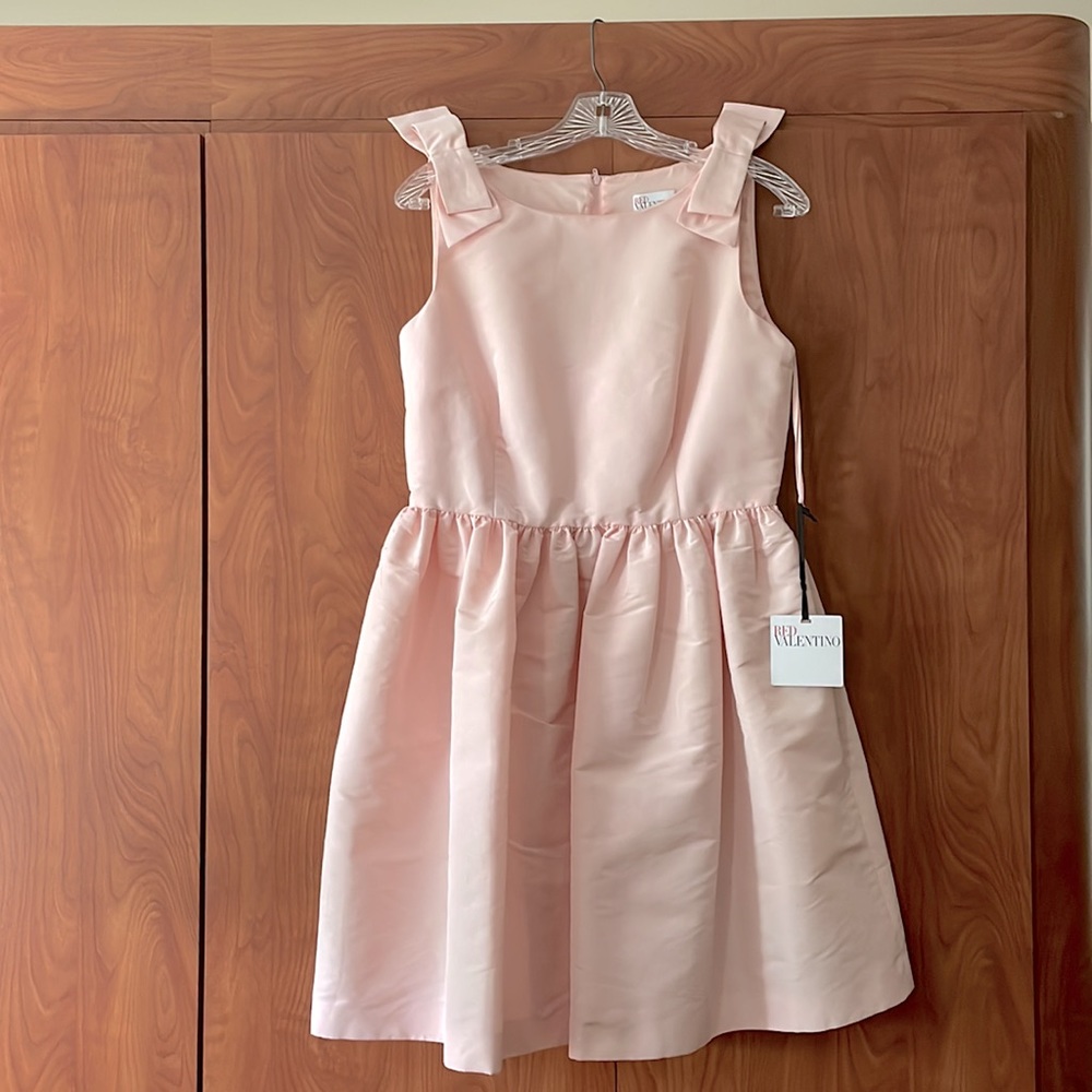 NWT Red Valentino | Bow Shoulder Faille
Short Casual Dress, light Pink,